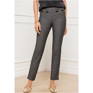 Talbots Chatham NWT‎ Slim Ankle Pants Womens 20W Sharkskin Gray Office Career